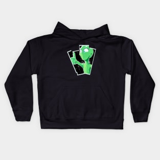 thumbs up alien, everything is fine, everything is okay Kids Hoodie